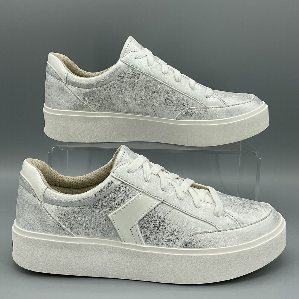 Dr. Scholl's White Platform Lace-Up Athletic Sneakers
